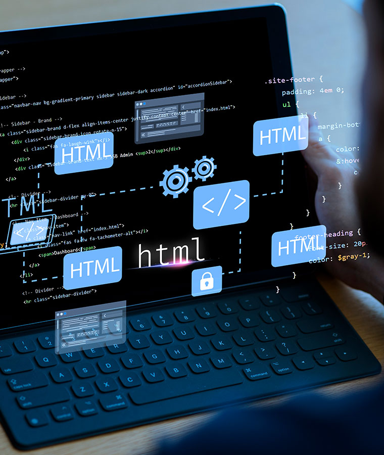 End-to-end web development process ensuring security, scalability, and seamless performance