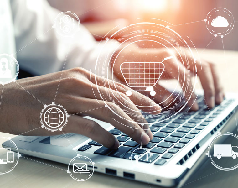 Industries We Serve: AI-driven e-commerce, secure healthcare platforms, scalable B2B solutions, multi-vendor marketplaces, and e-learning innovations